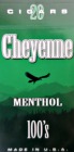 Cheyenne Filtered Cigars -Menthol 100 Box 